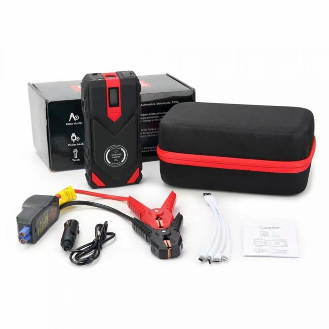 12000mAh 12V Car Power Bank Jump Starter Kit Wireless Handheld