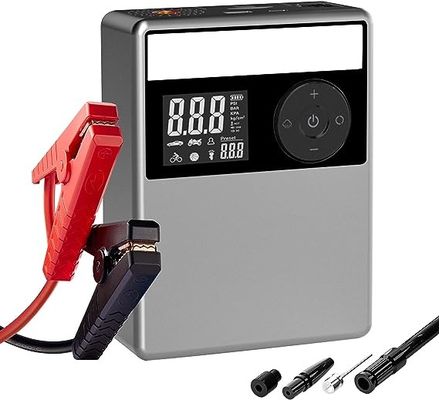Powerful 12V Car Battery Booster Compact 150PSI Jump Starter With Air Compressor