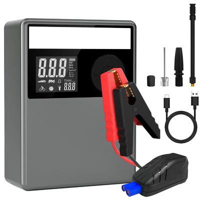 12000mAh Car Battery Jump Starters With Air Compressor Lightweight