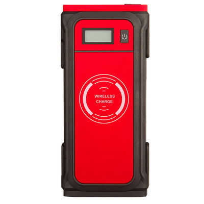 Portable Jump Starter Power Pack With 15000mAh Battery LED Display Wireless Charging Protection System