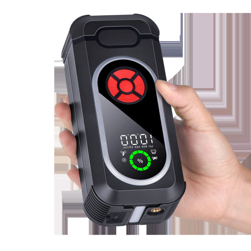 12000mAh Jumper Starter Power Packs Car Jump With Flashlight Car Jump Starter Power Bank Air Compress