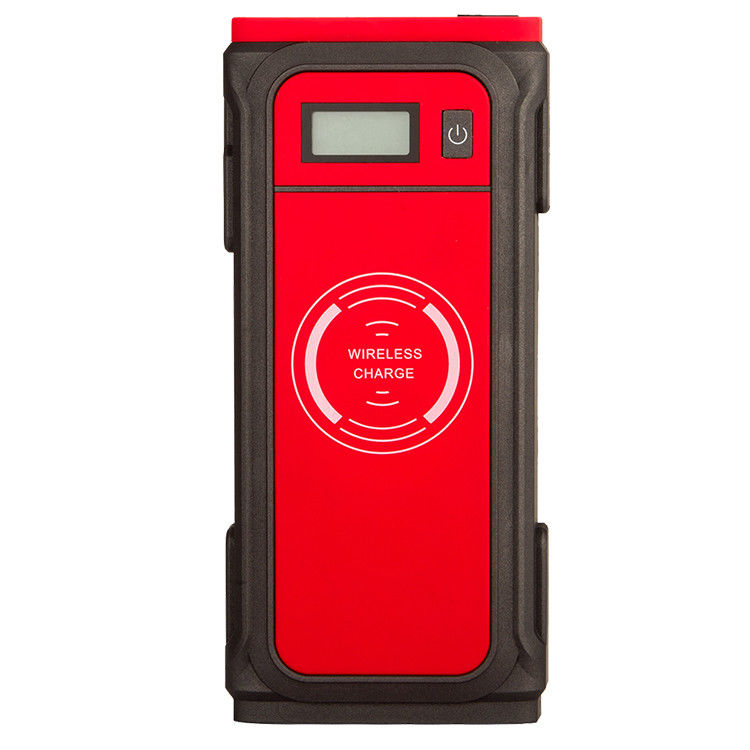 Portable Jump Starter Power Pack With 15000mAh Battery LED Display Wireless Charging Protection System